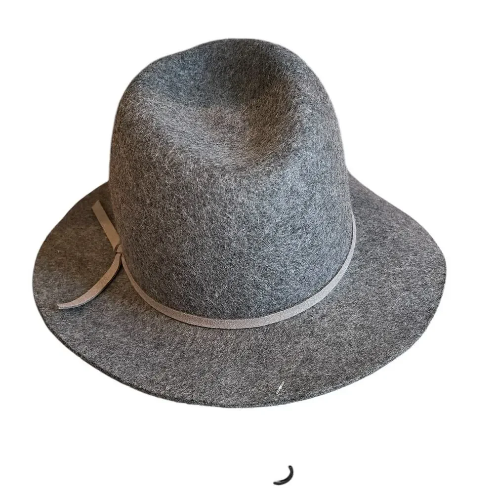 House of Harlow 1960 ladies wool cowboy hat fedora Gray